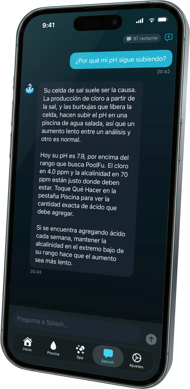 Pregunte a Splash sobre su piscina
