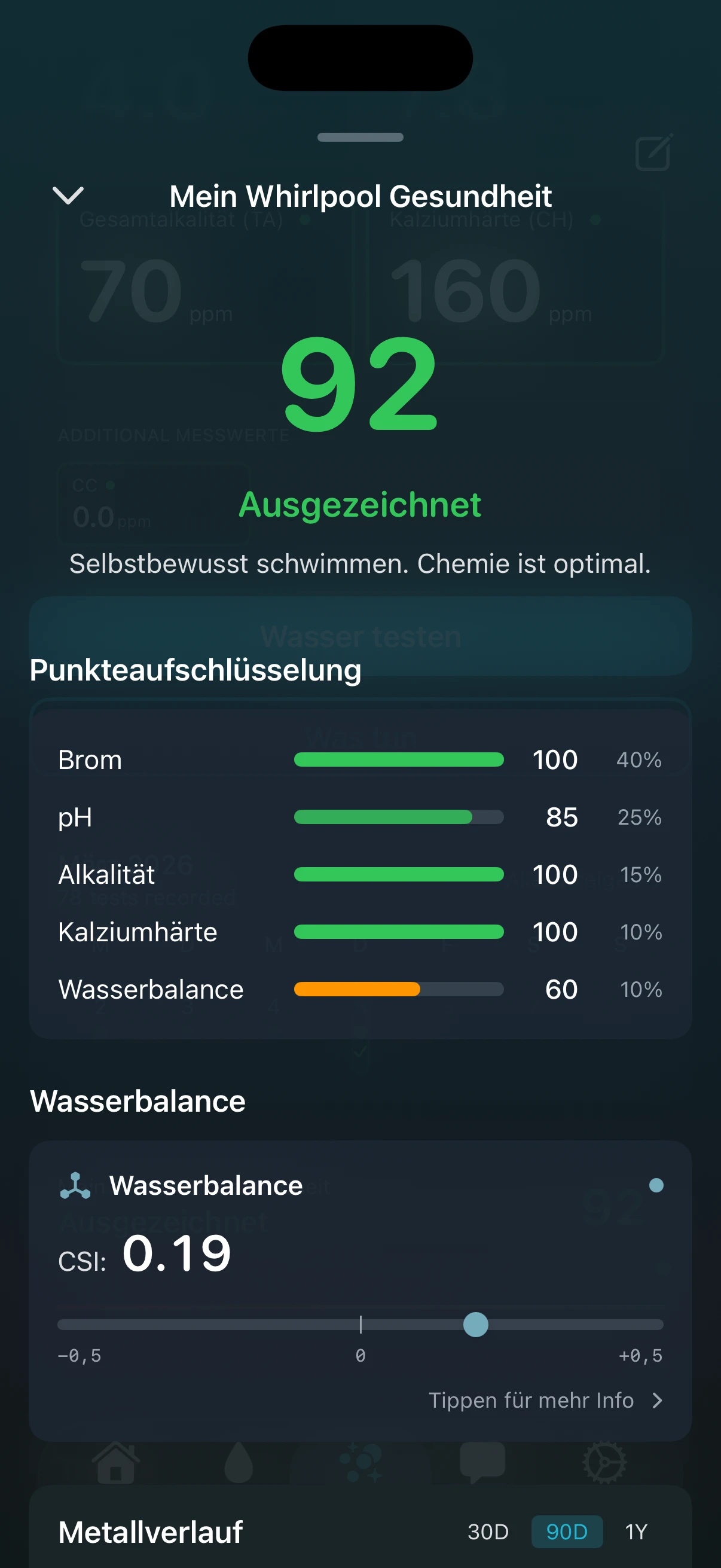 PoolFu Splash AI Chat-Assistent bereit, Fragen zur Poolchemie zu beantworten