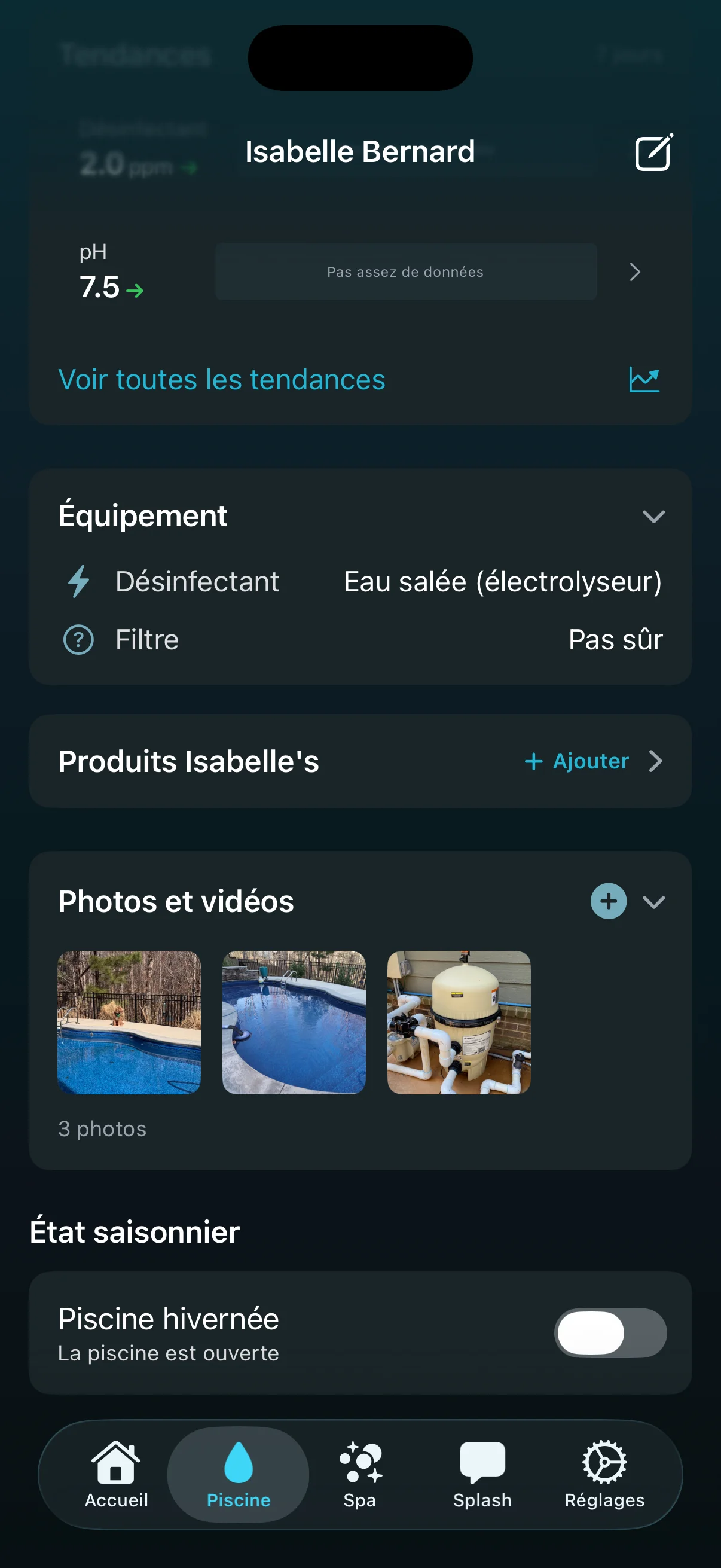 Aperçu du rapport PDF de service