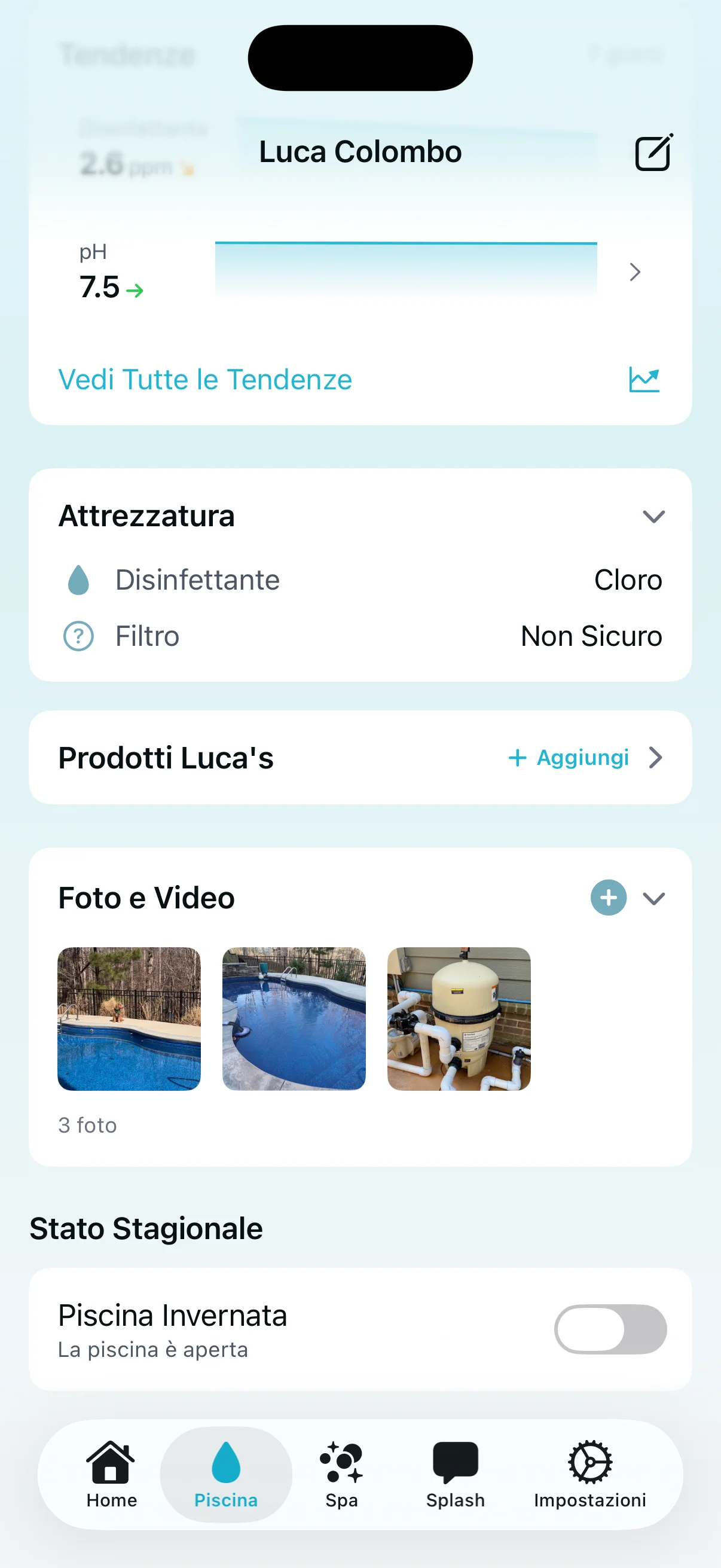 Anteprima report PDF di servizio
