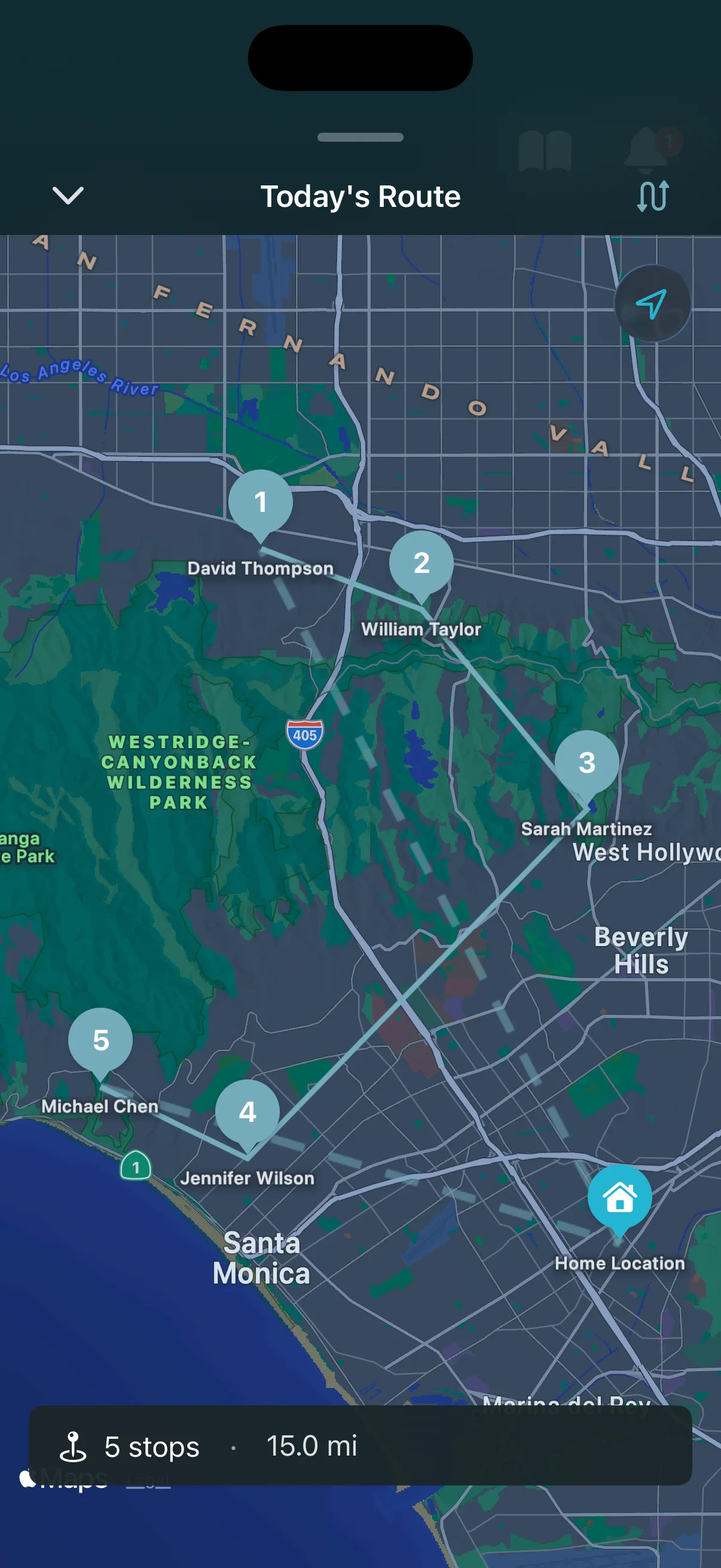 Service workflow with active customer