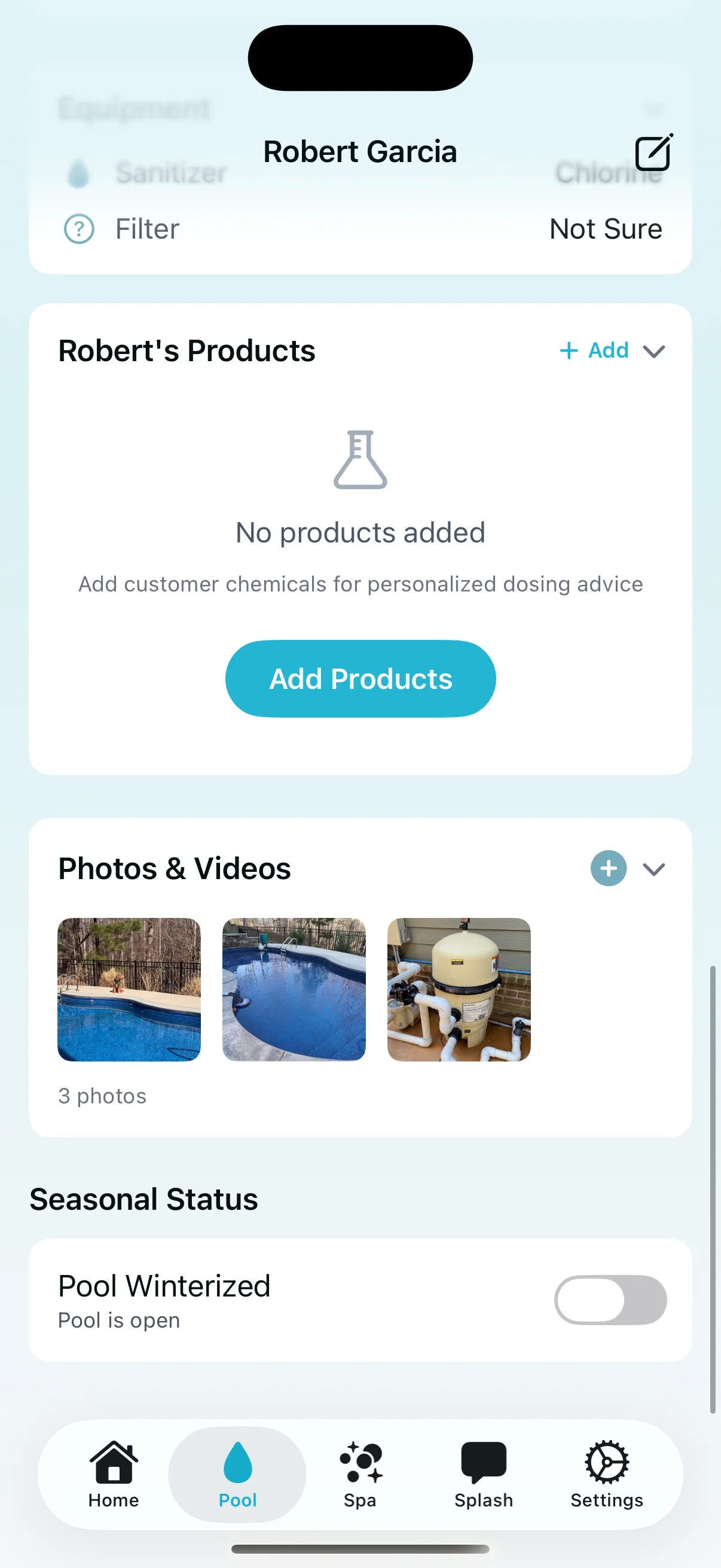 PDF service report preview