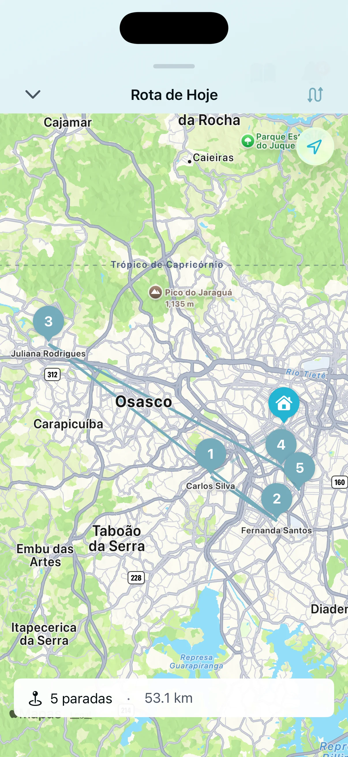 Fluxo de trabalho de serviço com cliente ativo