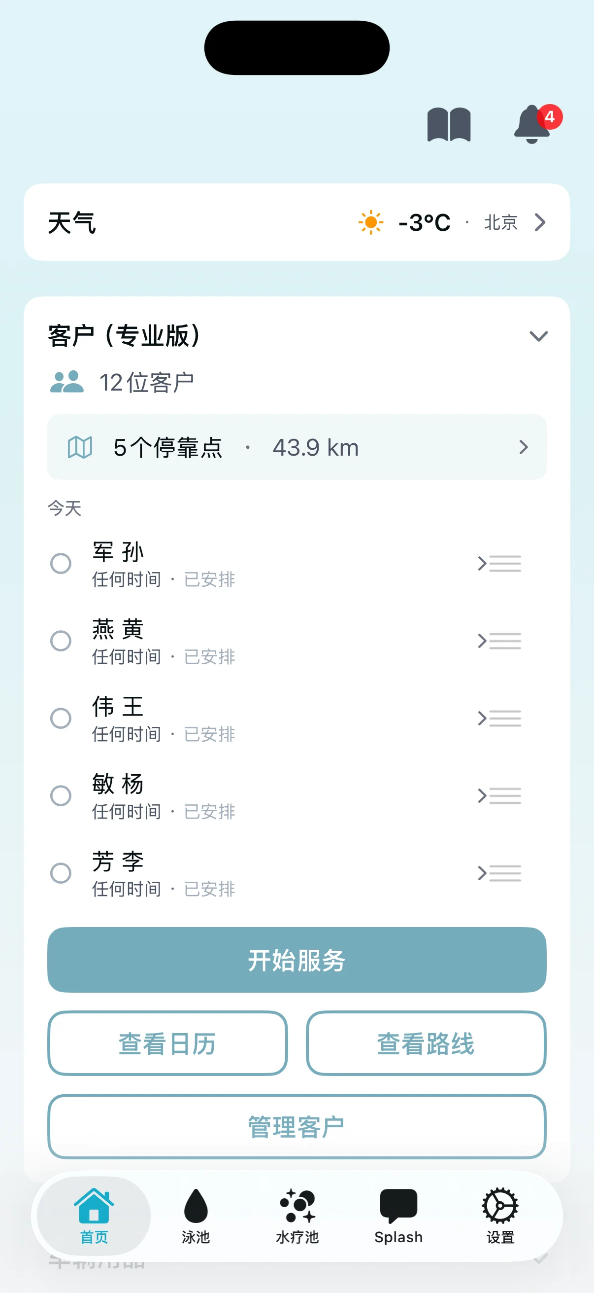 客戶管理儀表板